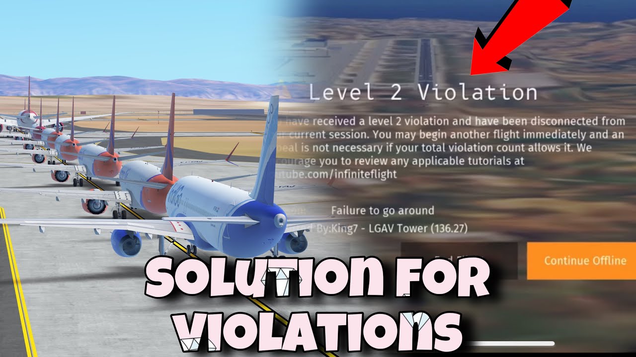 How to deal with Violations in Infinite Flight Simulator.
