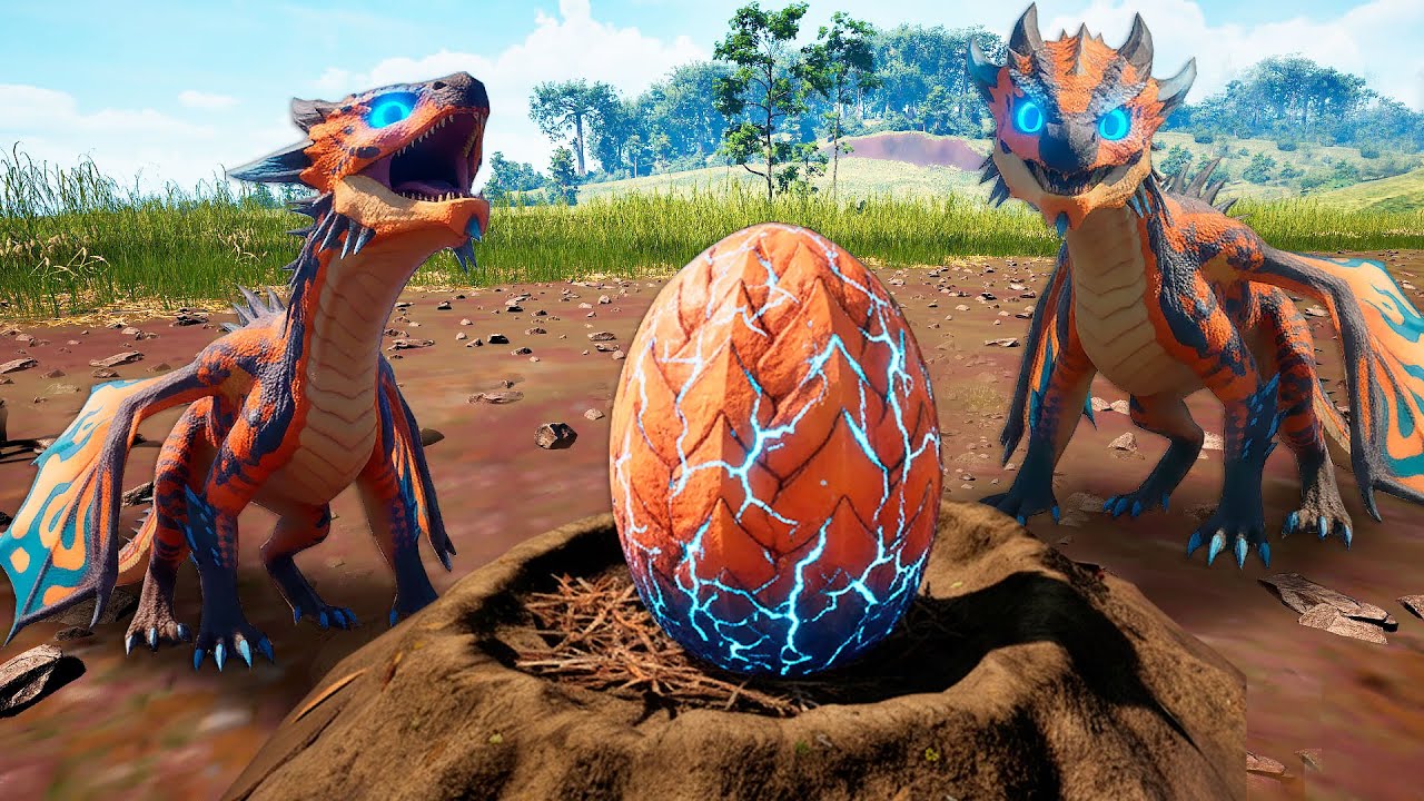 SAINDO DO OVO: O NASCIMENTO DOS DRAGÕES GÊMEOS! Meu Dragão Evoluiu e Eliminou Os Monstros!🐲
