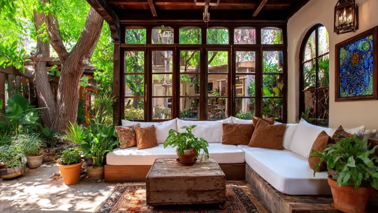DIY Upcycled Decor ♻️ Create a Rustic Hacienda Courtyard with Scrap Materials