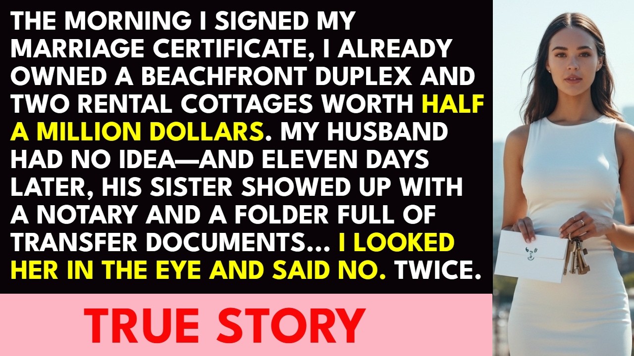 Married Just 11 Days When His Sister Brought a Notary—She Had No Idea What My Aunt Left Me