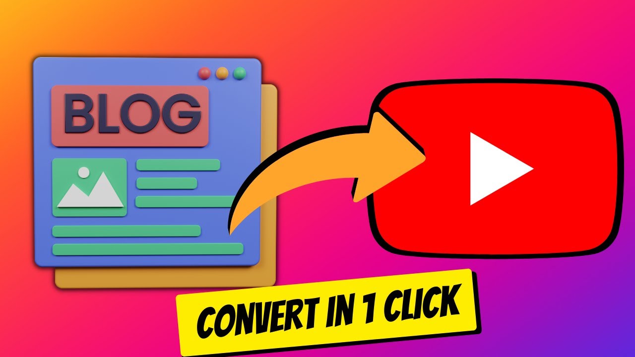 How to Convert Blog Posts (or Articles) to Videos in 1 Click | Article to Video Online