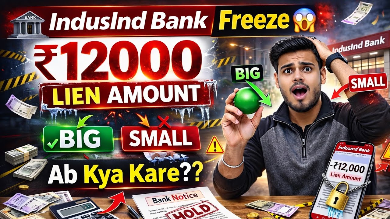 IndusInd Bank Account Freeze 😱 Minus Balance Kaise Hataye? Full Solution