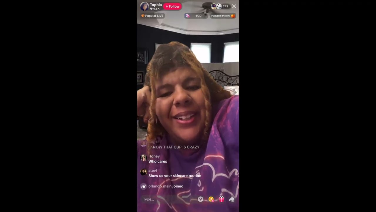 Полная прямая трансляция Тофиачу в Tiktok, 30 октября 2025 г.