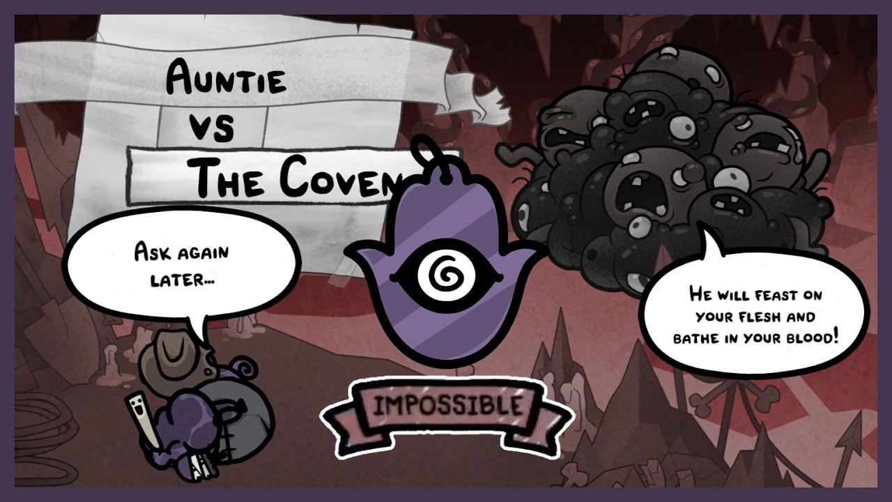 Mewgenics The Coven impossible difficulty boss fight - Solo psychic