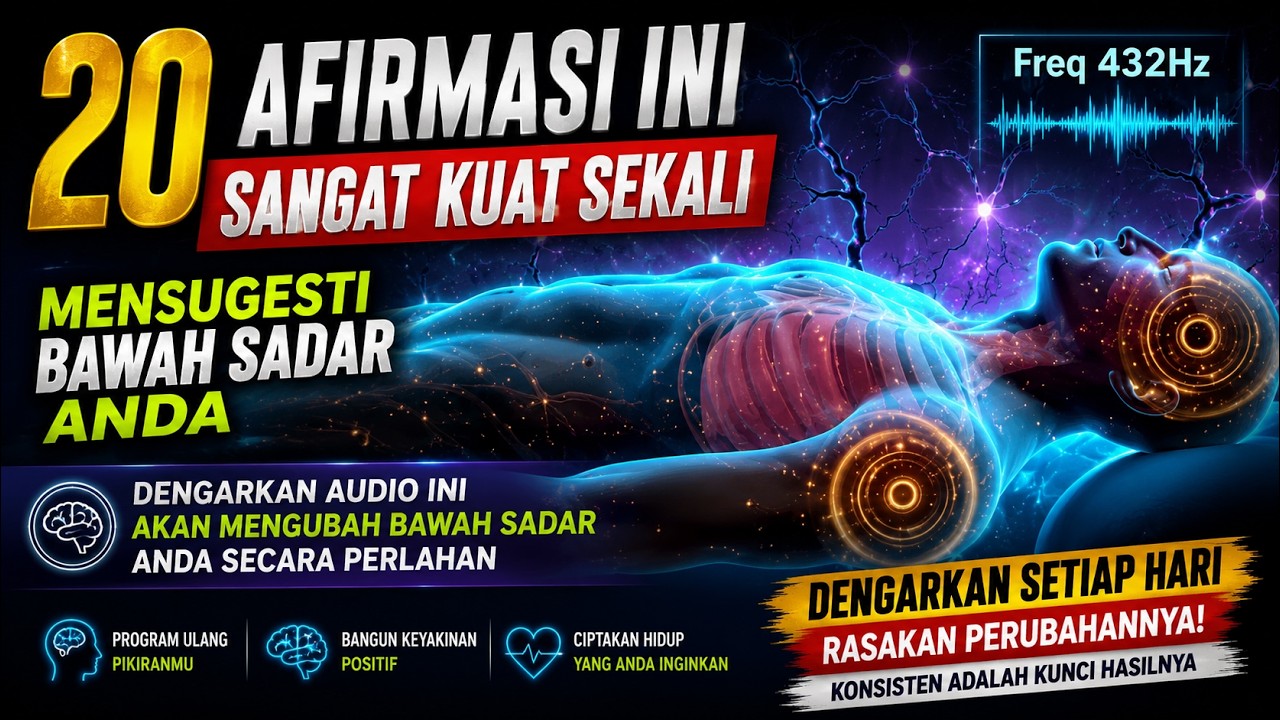20 AFIRMASI INI SANGAT KUAT SEKALI MENSUGESTI BAWAH SADAR ANDA