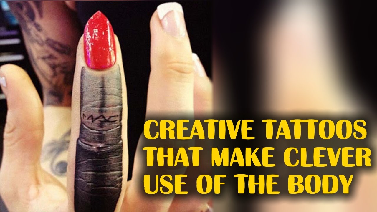 30 Creative Tattoos That Make Clever Use Of The Body