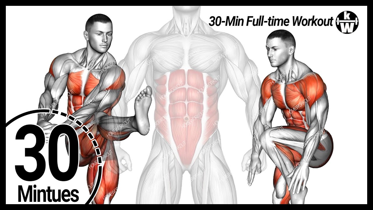 30-Min Standing Abs Workout! Get Six-pack Abs Quickly at Home.