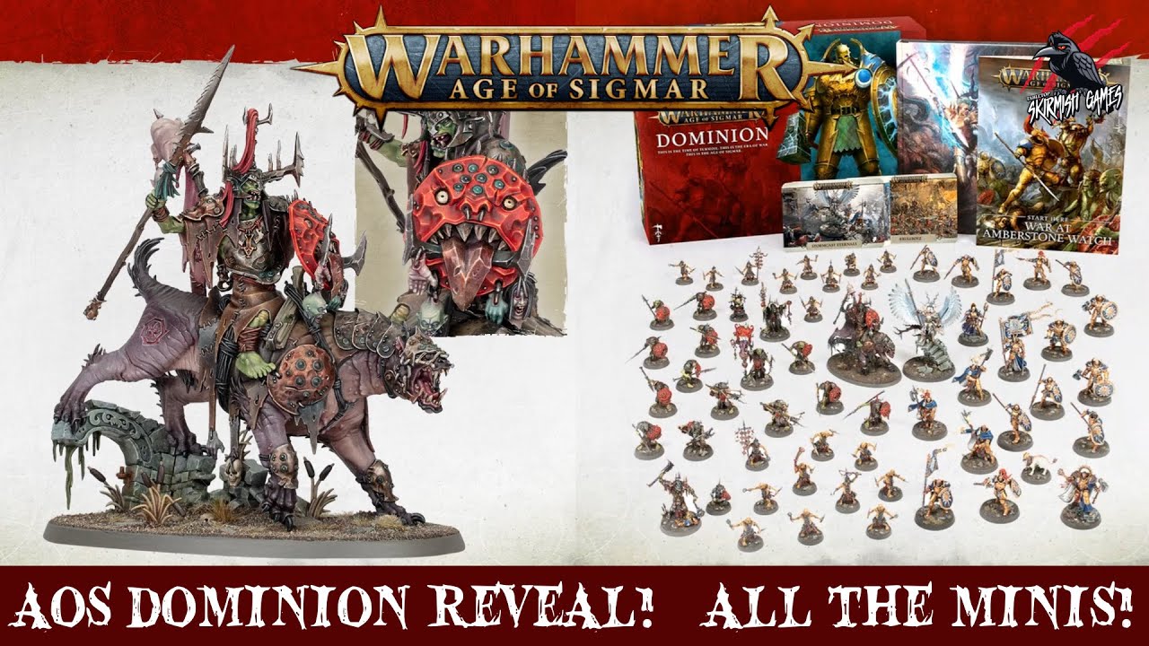 AGE OF SIGMAR DOMINION REVEAL! All The Miniatures - Box Contents - Stormcast Eternals & Kruleboyz