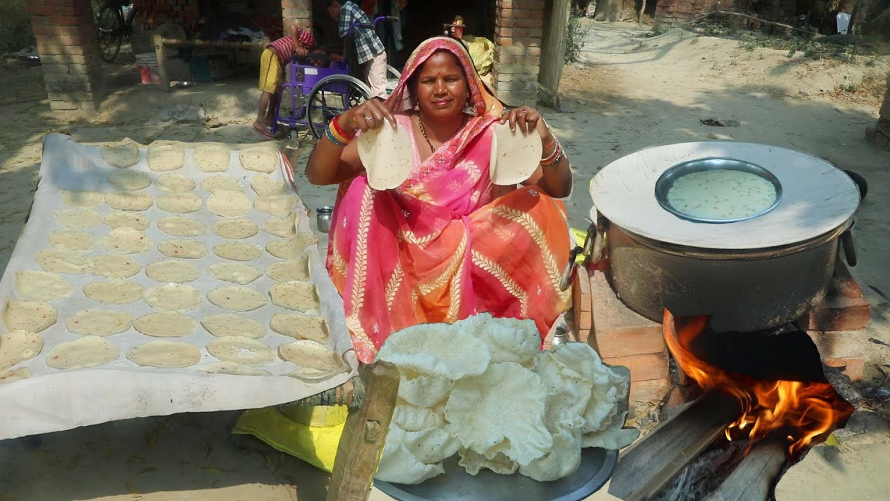 चावल के कुरकुटे पापड़ बनाने का आसान और सरल तरीका || Chawal Ke Papad