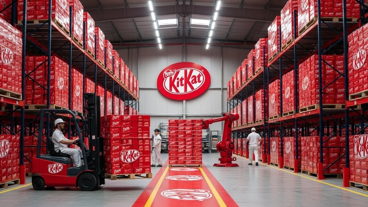How 4 MILLION KitKats Are Made Every Day/ full process 
