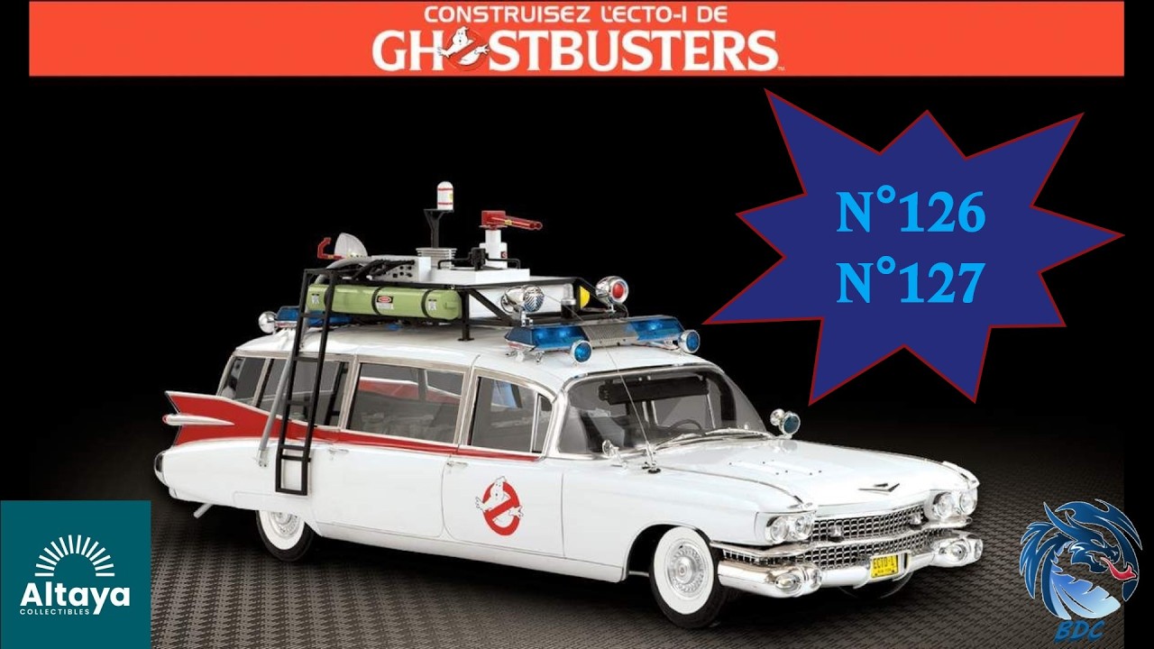 🔧 Montage ECTO-1 Altaya – N°126 & 127 | Suite et fin du brancard et nouveaux détails 👻🚑