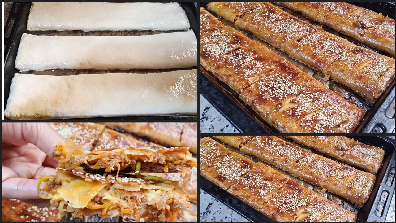 مسمن معمر بدون ݣلوتين في الفرن😋حضري كمية كثيرة دقة وحدة دون تعب👌لذة وقرمشة متشبعوش منو