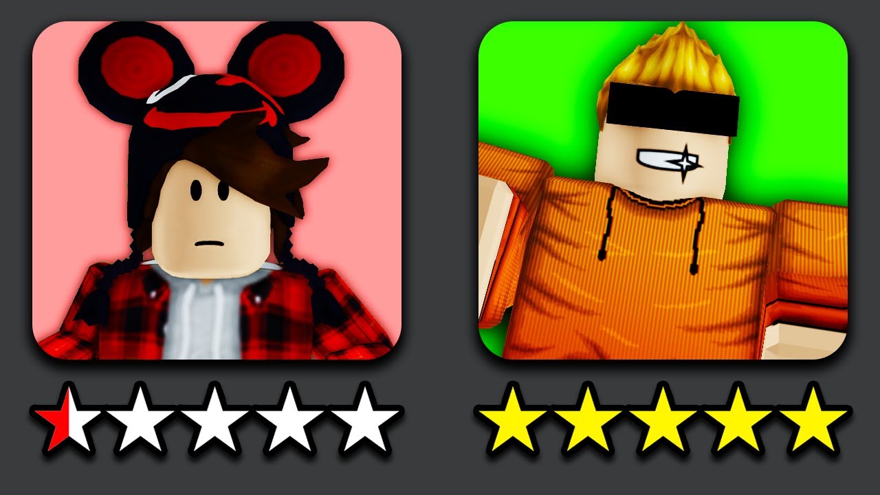 РЕЙТИНГ ИГР ЮТУБЕРОВ ROBLOX...
