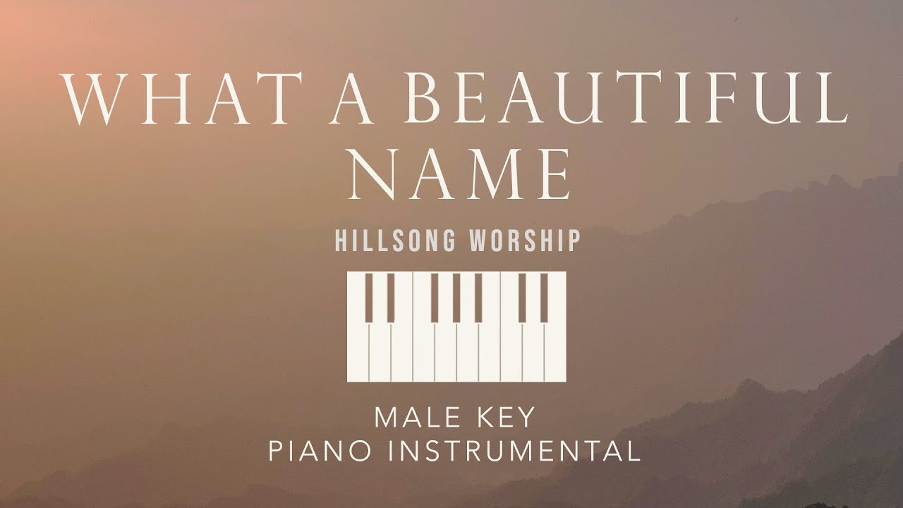 WHAT A BEAUTIFUL NAME⎜Hillsong Worship - (Male Key) Piano Instrumental Cover by GershonRebong
