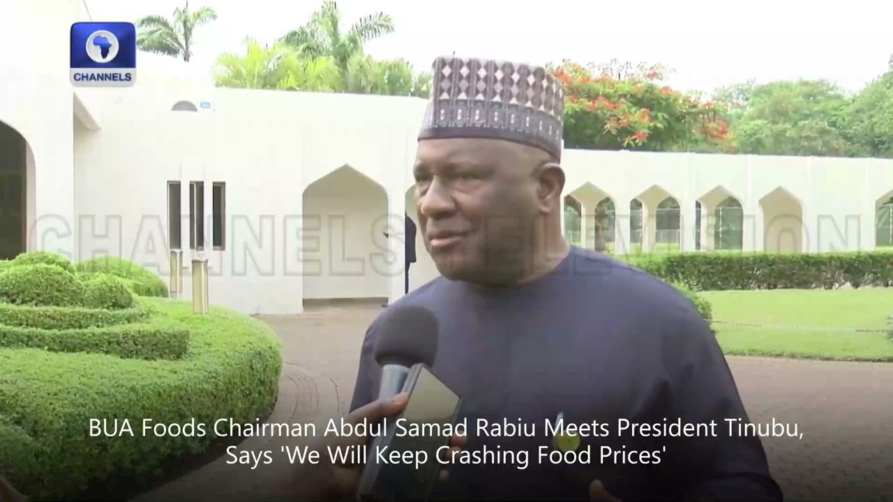 BUA Foods Chairman Abdul Samad Rabiu Visits President Tinubu, Says 'We Will Keep Crashing Prices'