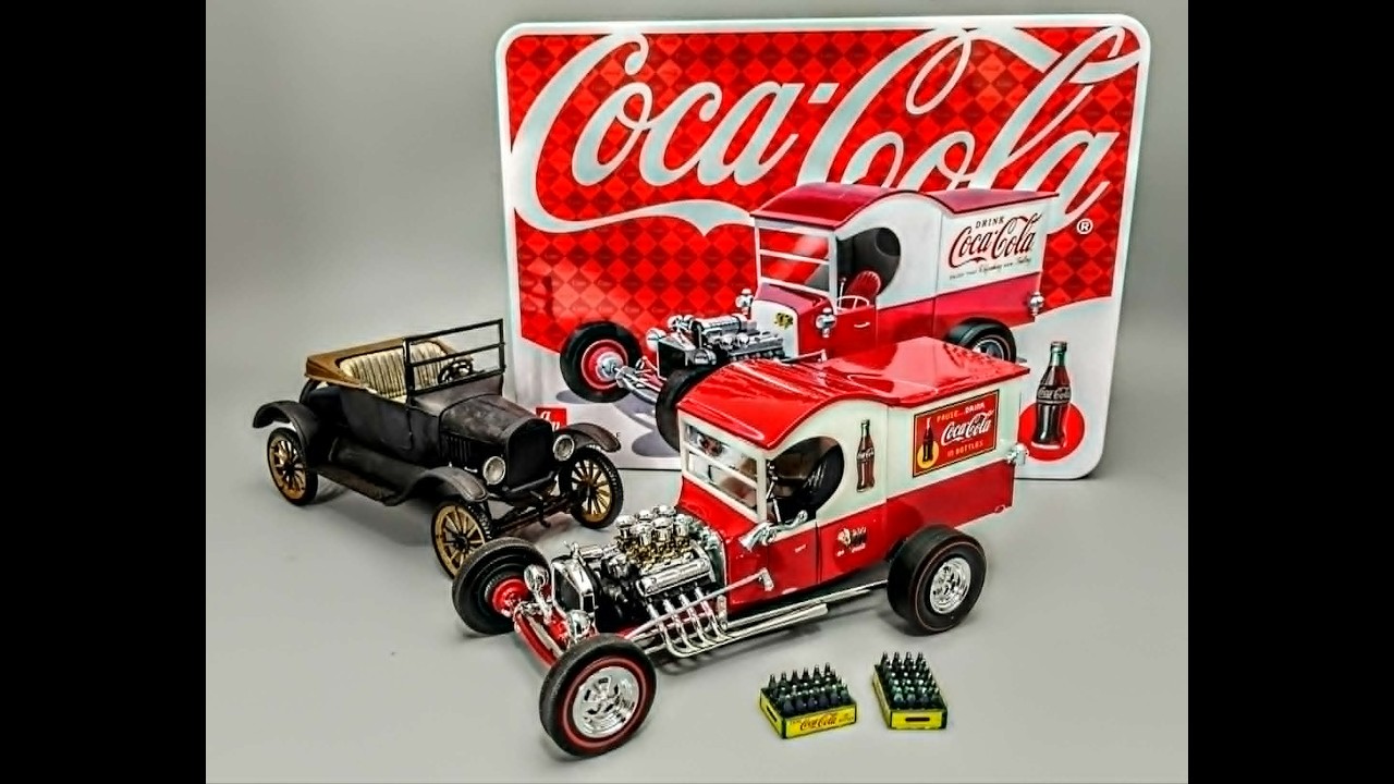 Сборка 2 моделей Ford Model T Custom Hot Rod 1925 года в масштабе 1/25: инструкция по сборке, пок...