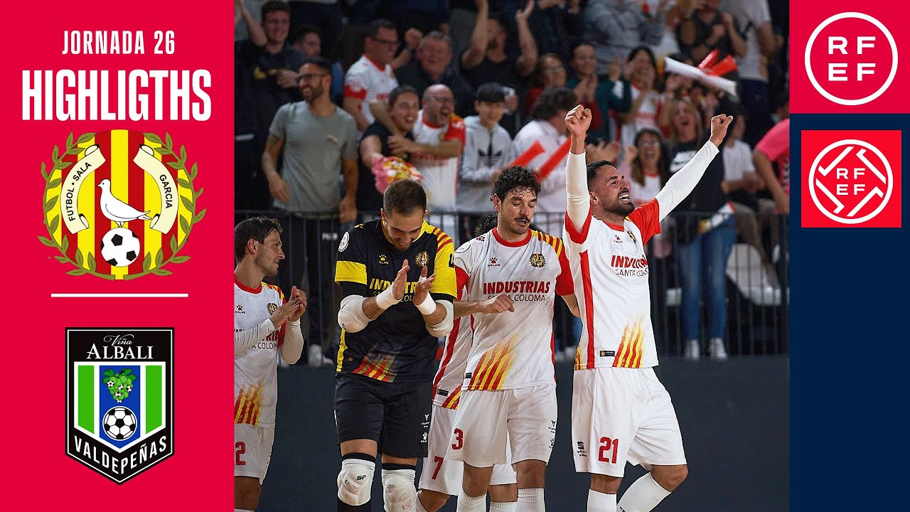 Resumen #PrimeraDivisiónFS | Industrias Santa Coloma 4-3 Viña Albali Valdepeñas | Jornada 26