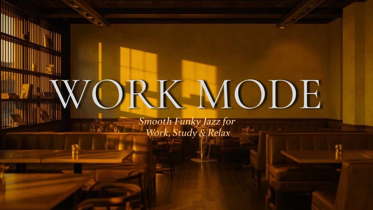 Cozy Funky Jazz Café ☕ Relaxing Work Background