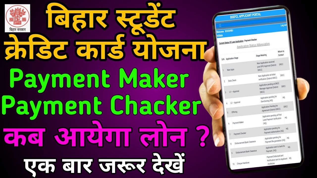 Bsscy Current Status Payment Maker/Bsccy Current Status Payment Chacker/payment maker loan kab ayega