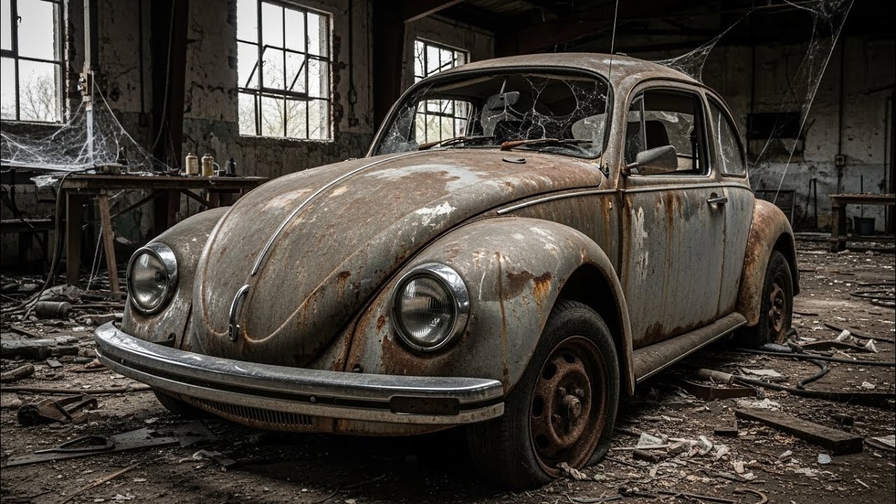 ASMR Car Restoration | 1974 Volkswagen Beetle Full Restoration from Total Disrepair to Looking New
