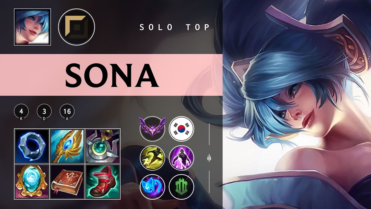 Sona Top vs Malphite - KR Master Patch 25.24