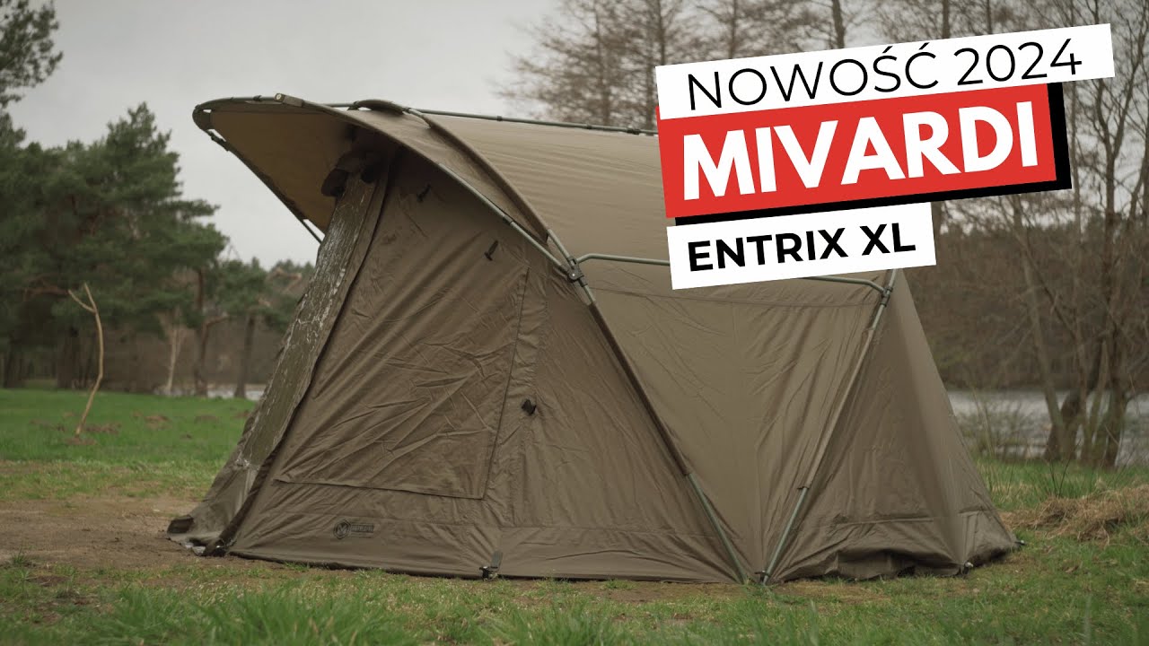 Nowość 2024 - Namiot karpiowy Mivardi Entrix XL z narzutą