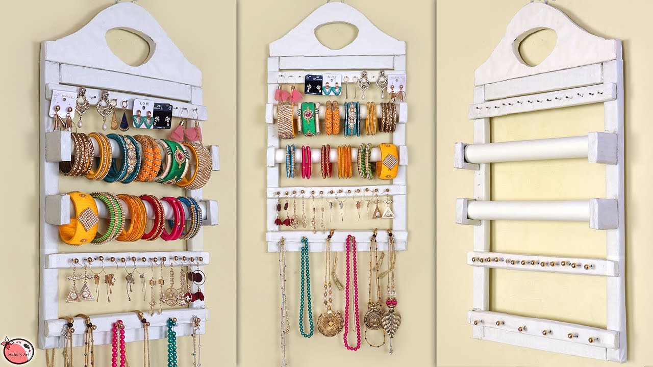 Multi Use... Jewelry & Bangle Holder || DIY Room Organization Idea !!!