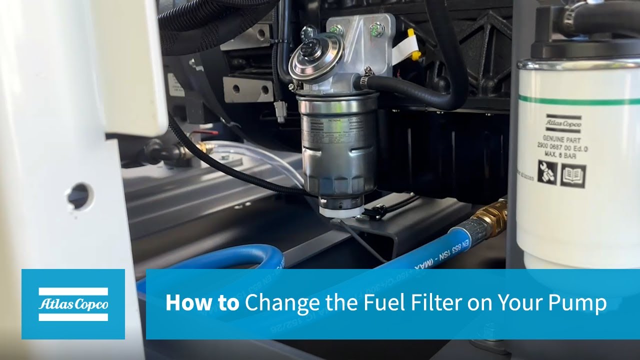 Step-by-Step Fuel Filter Change for your Pump (Atlas Copco PAC F44 and F66 Pumps)