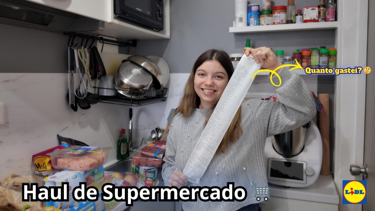 Haul de Supermercado 🛒 Quanto gastei? | Ementa semanal
