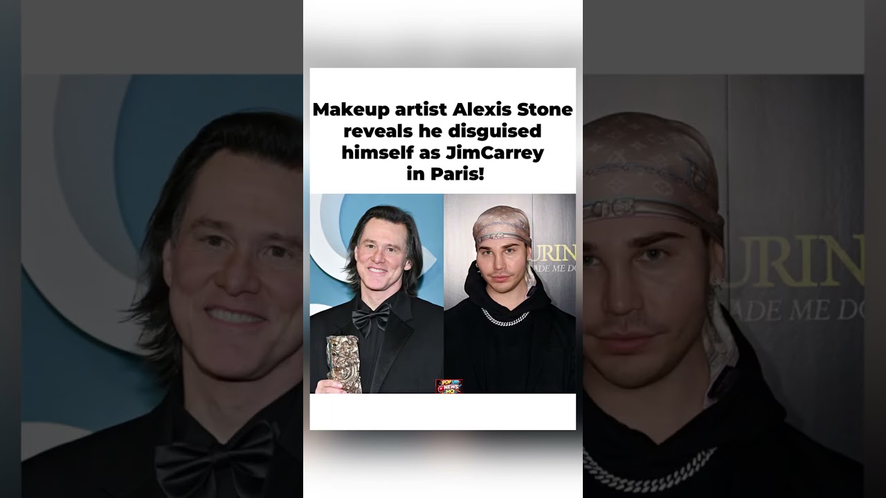 😳🎭 Makeup Artist Alexis Stone Reveals He Was the Jim Carrey in Paris!#shorts