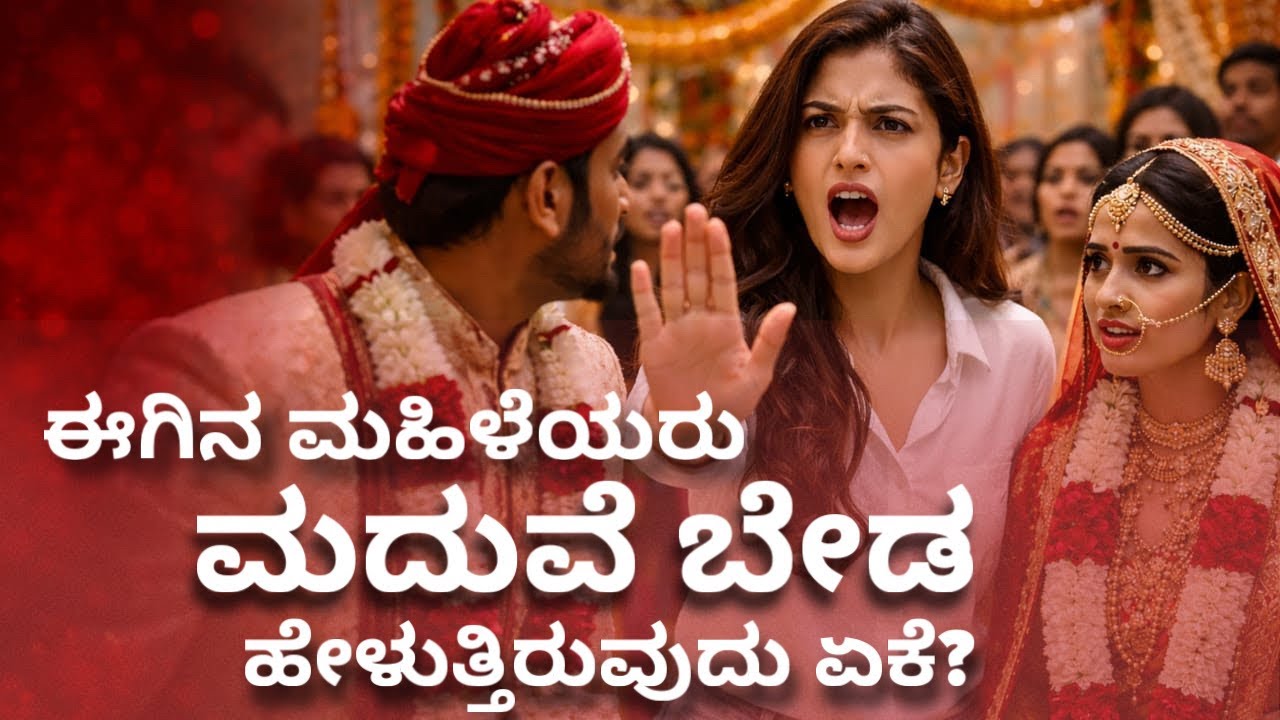 ಈಗಿನ ಮಹಿಳೆಯರು ಮದುವೆ ಬೇಡ ಹೇಳುತ್ತಿರುವುದು ಏಕೆ? | Why are today's women saying no to marriage?