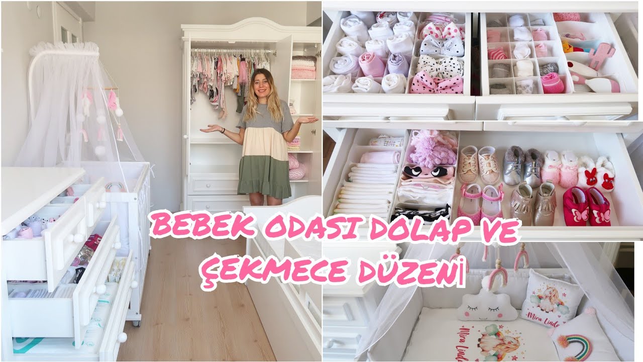 BEBEK ODASI DOLAP VE ÇEKMECE DÜZENİ✔️TÜM KIYAFETLERİ ÜTÜLEYİP YERLEŞTİRDİK🥰