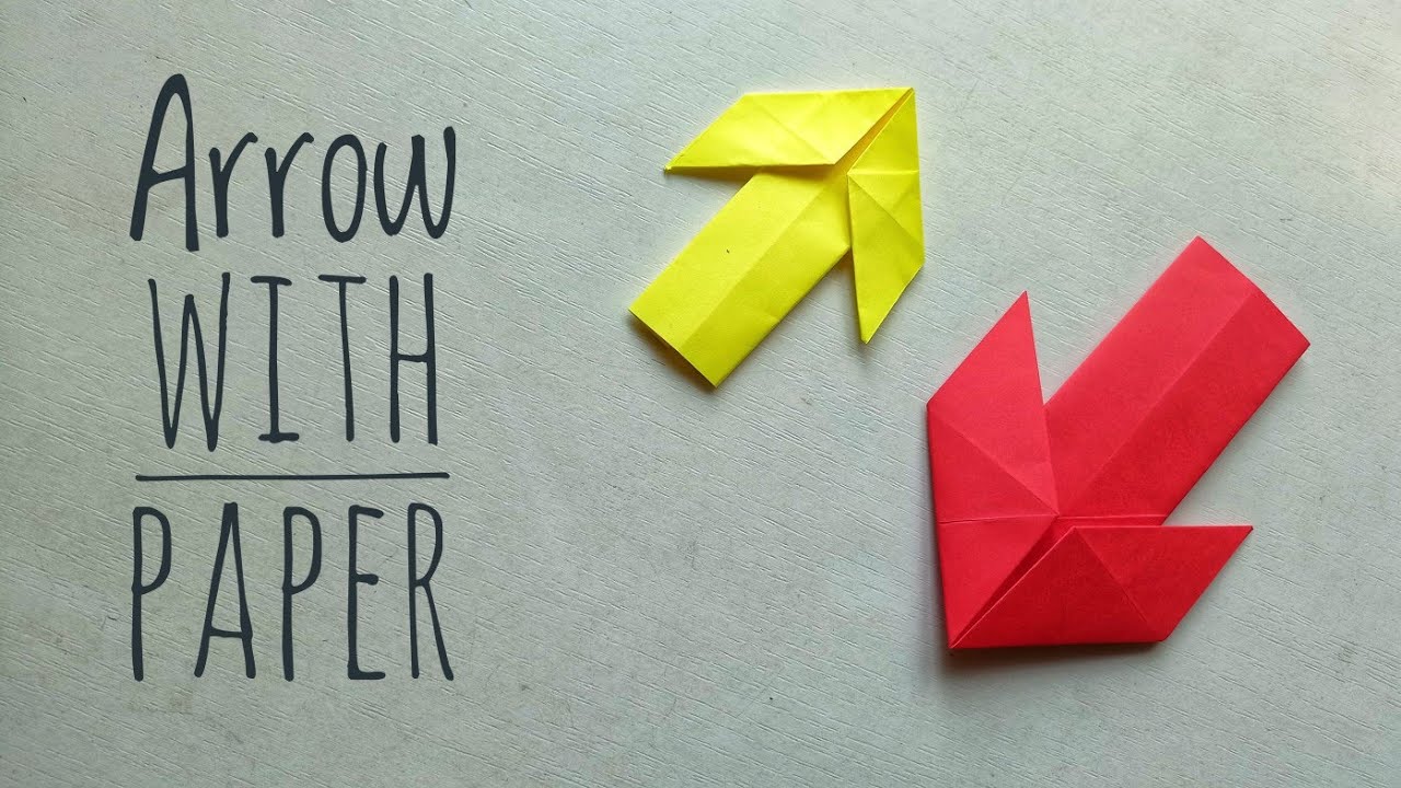 Easy origami arrow. How to make arrow out of paper.