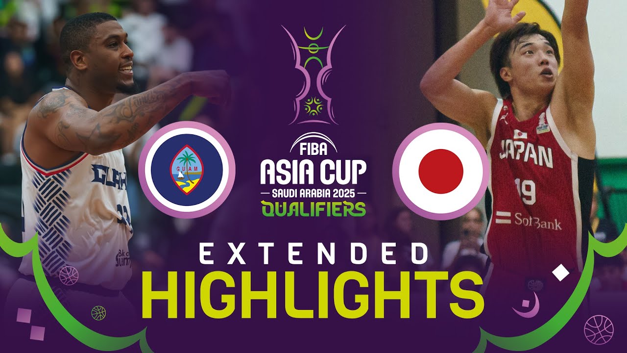 Guam 🇬🇺 v Japan 🇯🇵 | Extended Highlights | FIBA Asia Cup 2025 Qualifiers