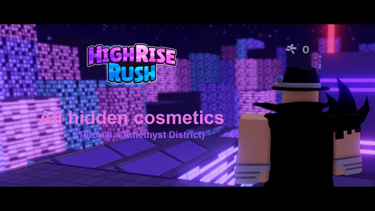 HighRise Rush | Hidden cosmetics guide! | Roblox