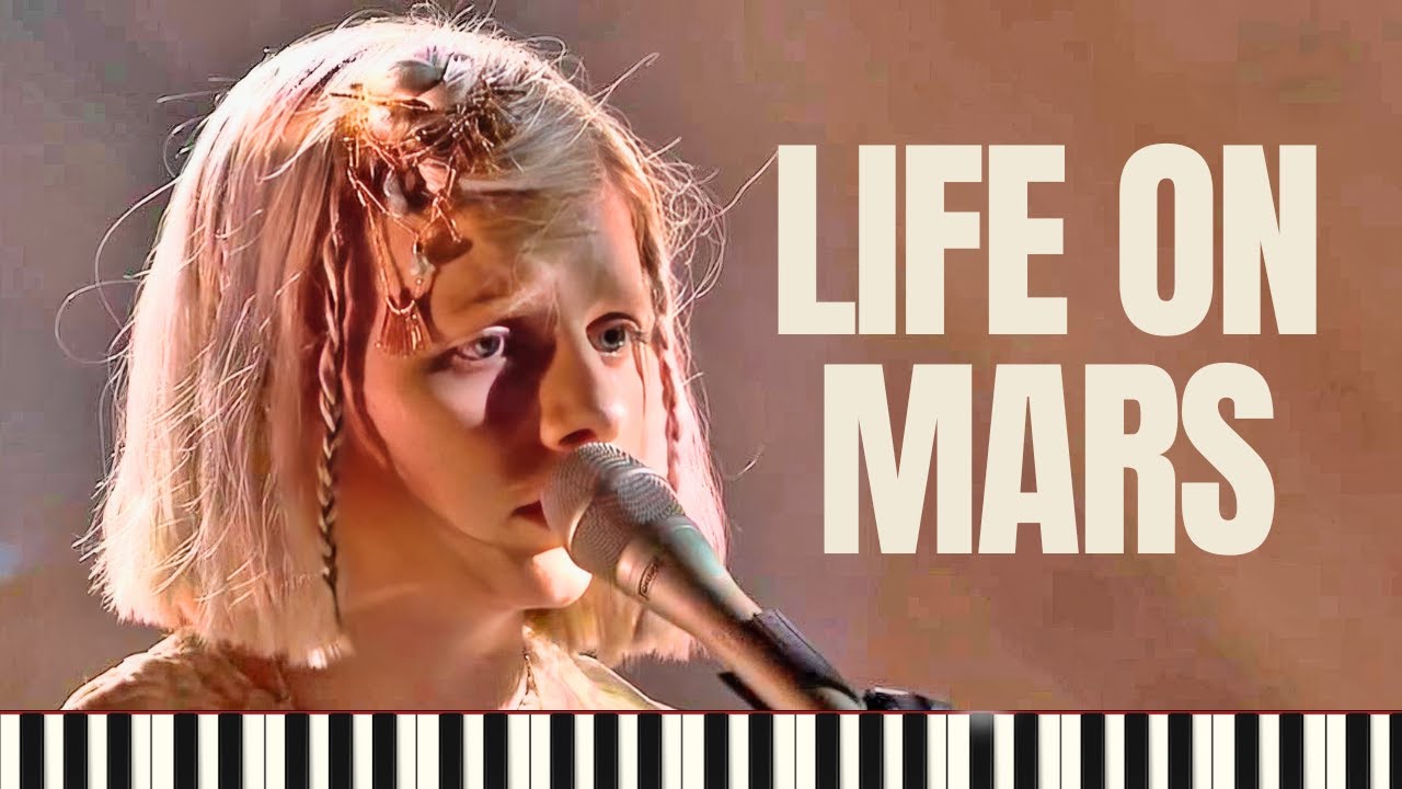 Life on Mars – Aurora  (e-piano tutorial + sheet music + midi)