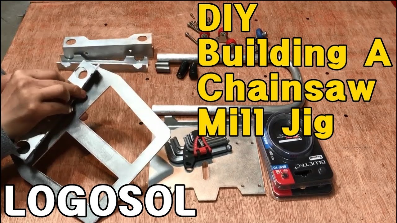 How to make a Logosol Chainsaw Mill Jig And Milling With Stihl, Husky. 통나무 켜기 지그 만들기