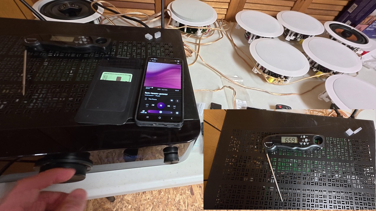 Yamaha RX-V6A Load Test - 10 speakers
