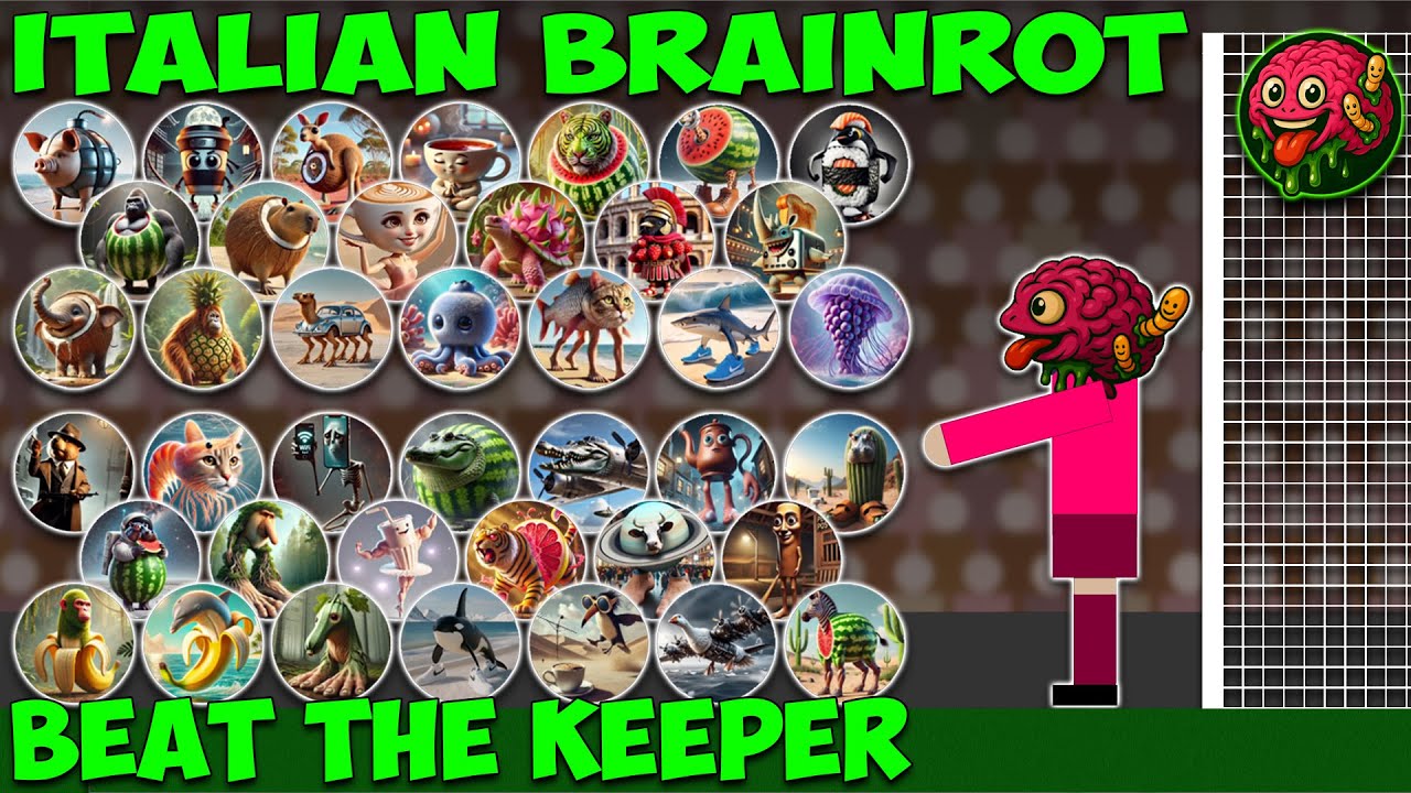 Italian Brainrot Beat The Keeper League 2025 - Goal Scoring Challenge - Algodoo