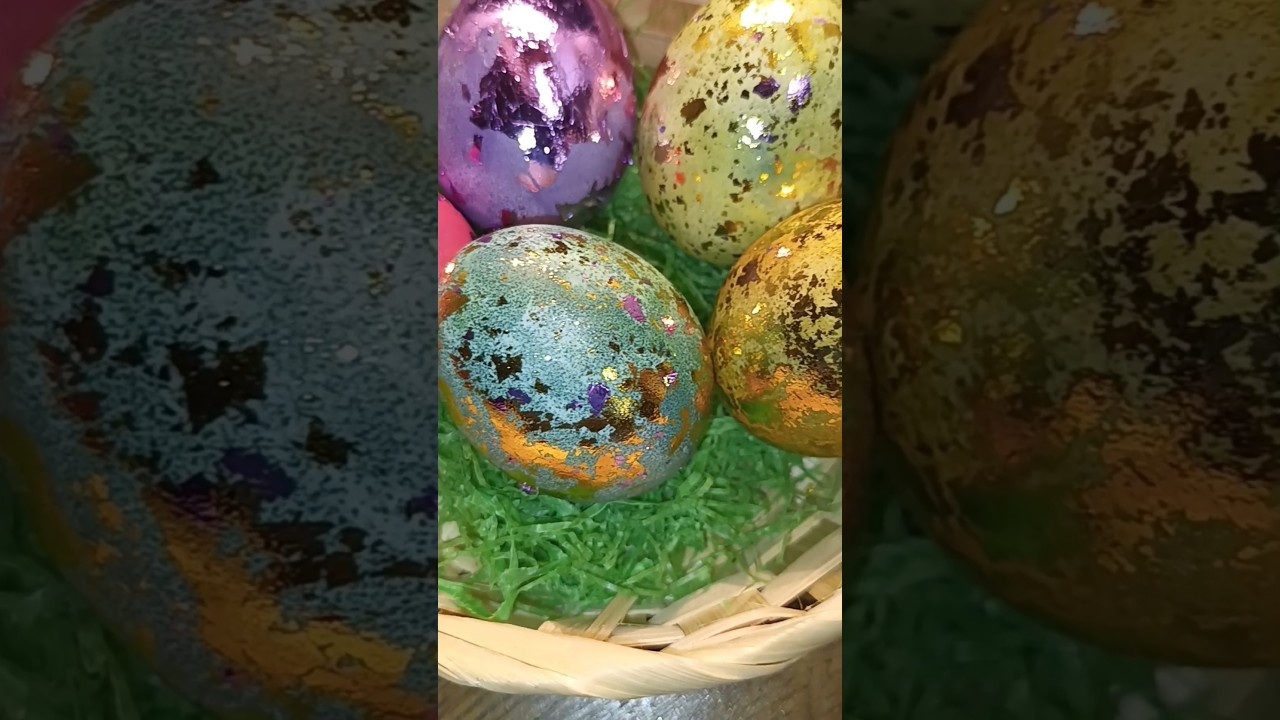 DIY goldene Ostereier golden Easter egg #diy #tutorial #osterei #ostern #easteregg #easter #gold