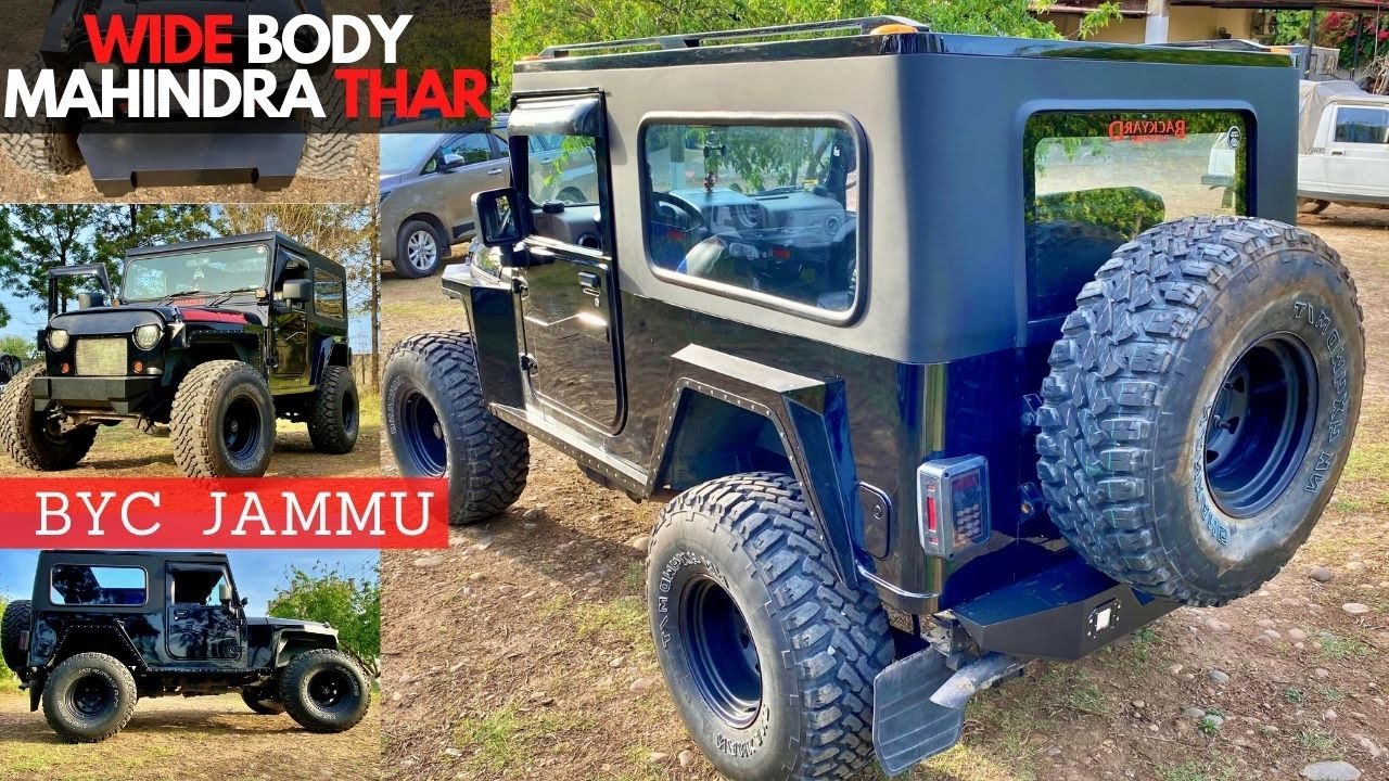 MAHINDRA THAR WITH CUSTOM WIDE BODY KIT & 35