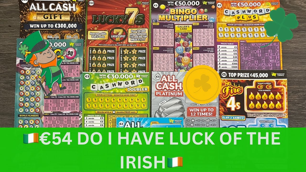 🇮🇪🍀 IRISH SCRATCH CARDS €54 IN PLAY 🍀🇮🇪