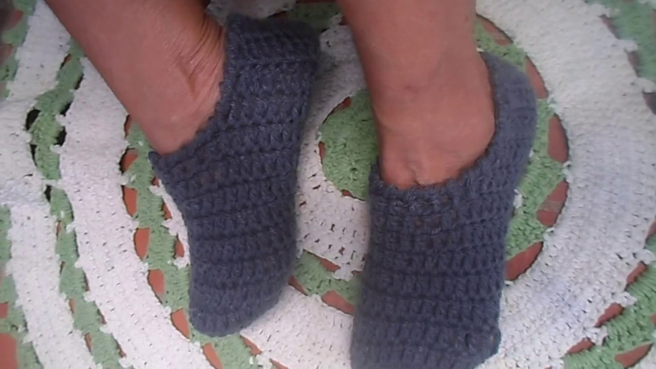 DIY - PANTUFAS DE CROCHÊ - PASSO A PASSO