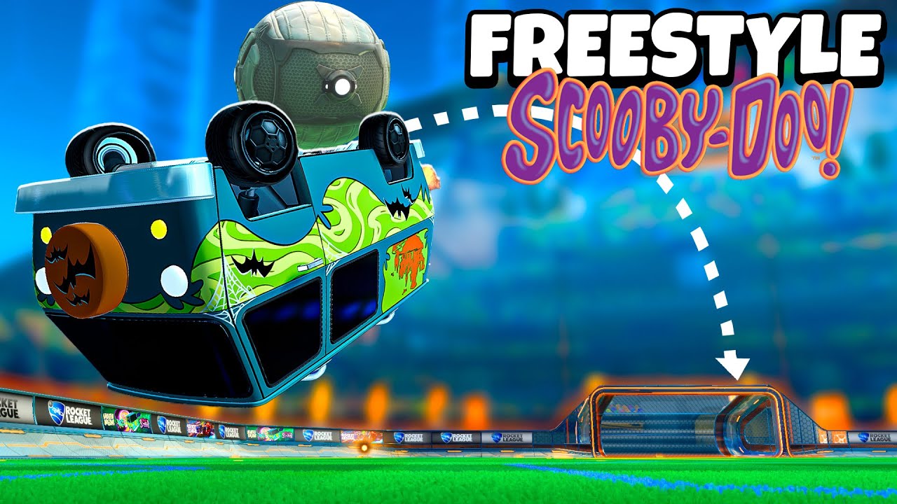 HACIENDO FREESTYLE CON EL COCHE DE SCOOBY DOO EN ROCKET LEAGUE