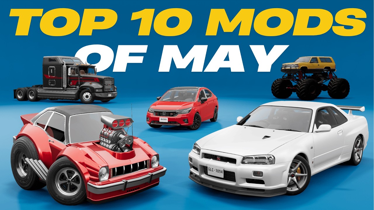 Top 10 FREE Mods That Make BeamNG BETTER in May 2026!