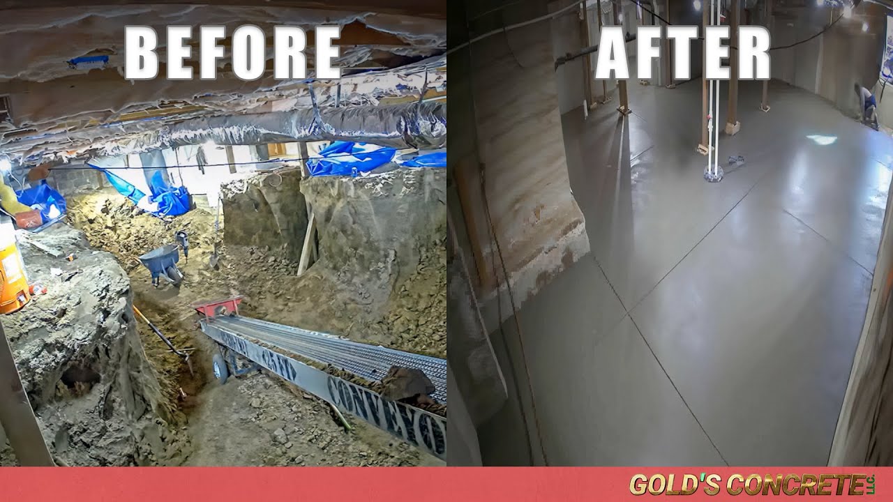 Digging Out a Massive BASEMENT From Start to Finish - Time-lapse