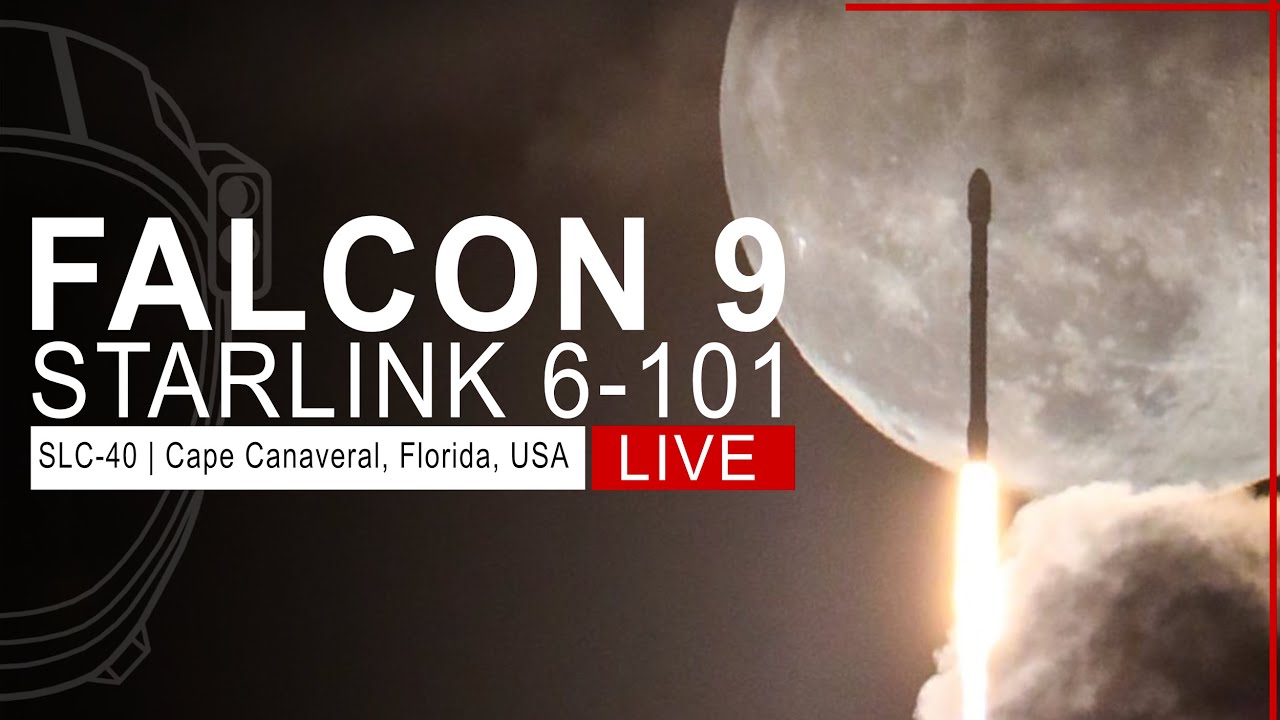 SpaceX Launches Starlink 6-101 Mission from Cape Canaveral, Florida