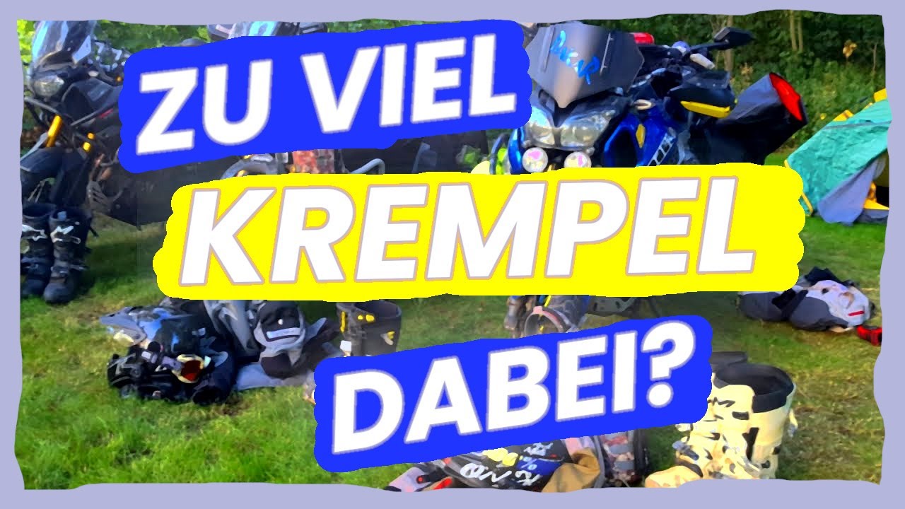 Motorrad Gepäck Tipps, was auf der Motorrad tour mitnehmen