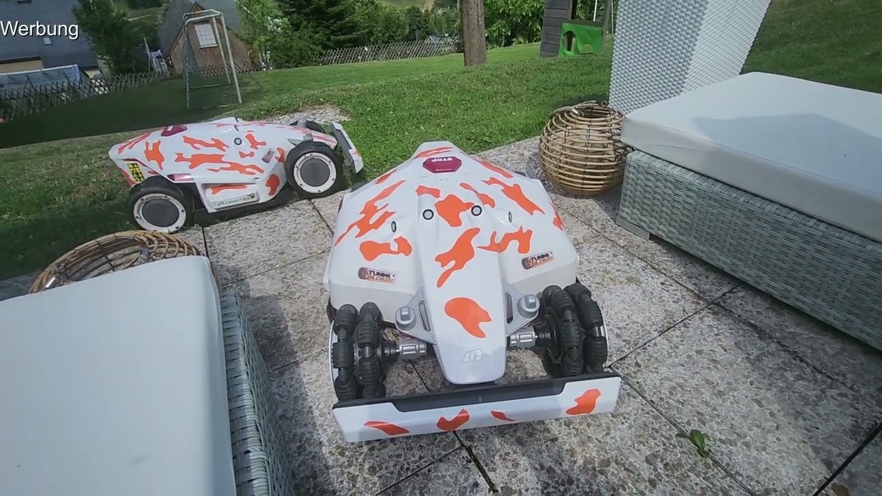 Update schafft Abhilfe: Mammotion LUBA AWD 3000 & 5000 mit omnidirektionalen Rädern am Hang!
