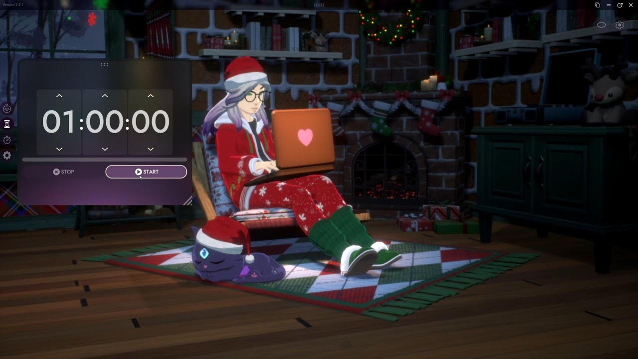 60 Minute Holiday Productivity Timer | Christmas Vibes